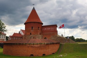 Kraje nadbałtyckie Zamek Kowno