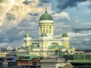 Kraje nadbałtyckie Finlandia Helsinki Katedra Luteraska