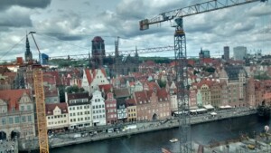 Wycieczka Trójmiasto Gdańsk widok na miasto. Zdjęcie własnością Biura Podróży Variustur