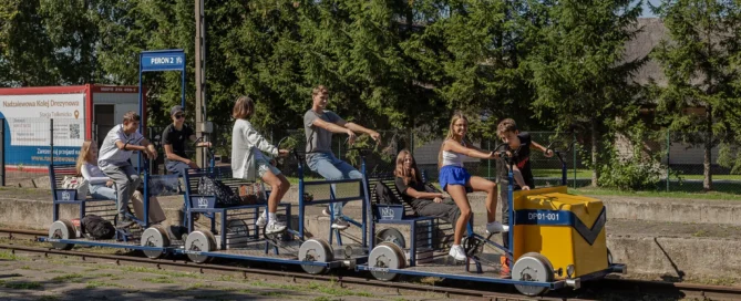 Wycieczka drezynami nad Zalewem Wiślanym